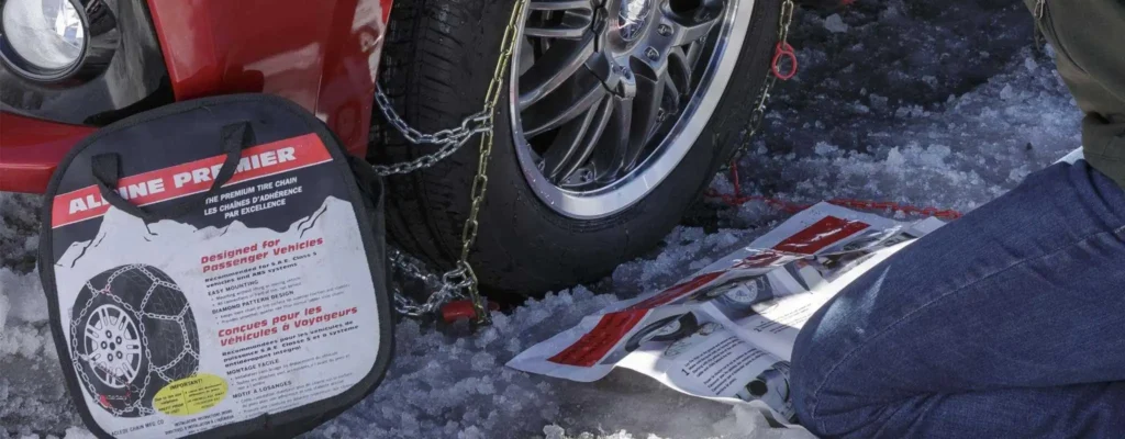 tips for driving with snow chains