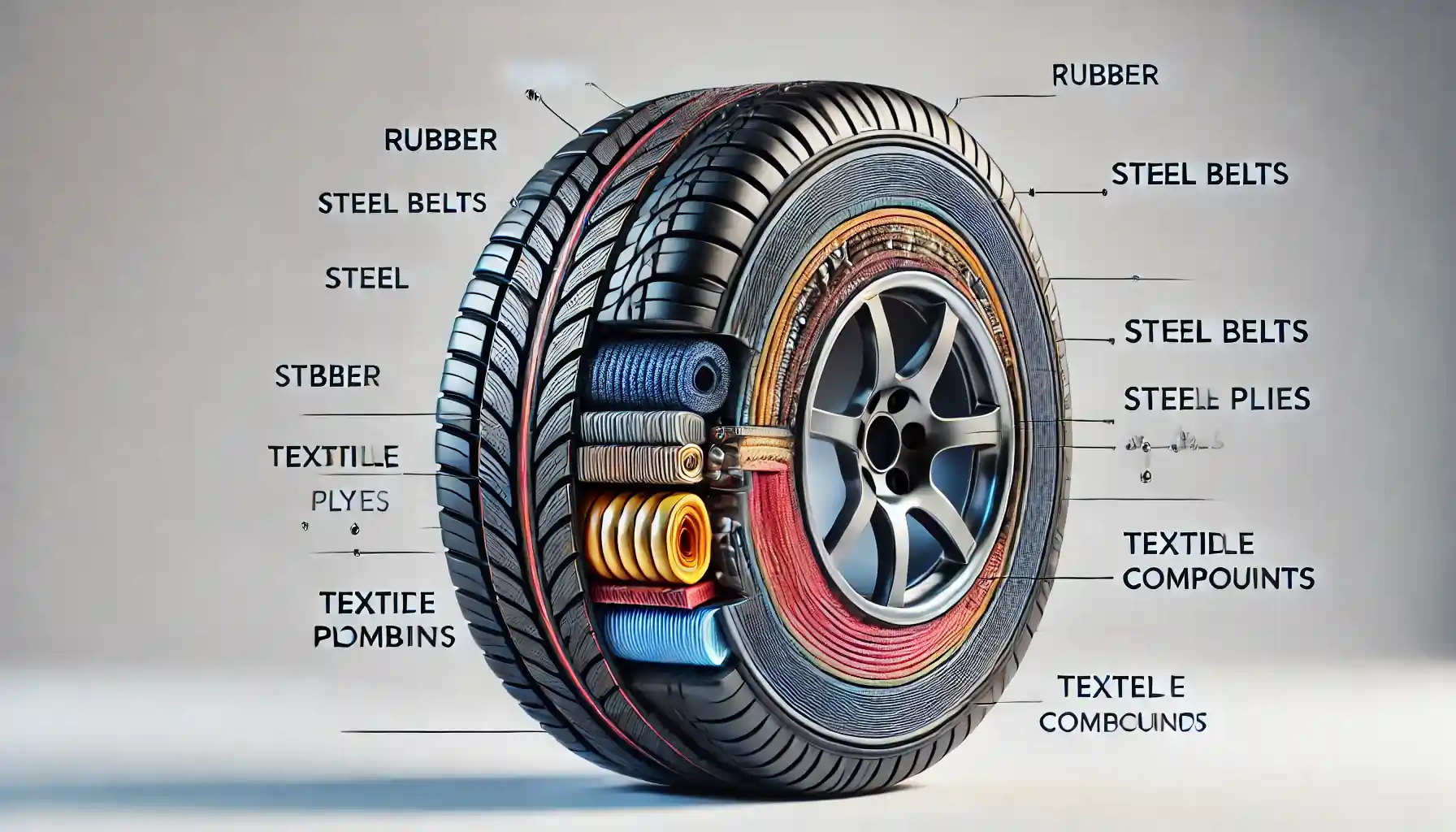 what are car tires made of