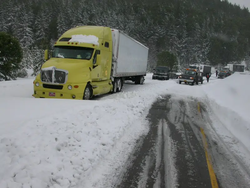 How to Recover a Truck Slipping on Ice Safely