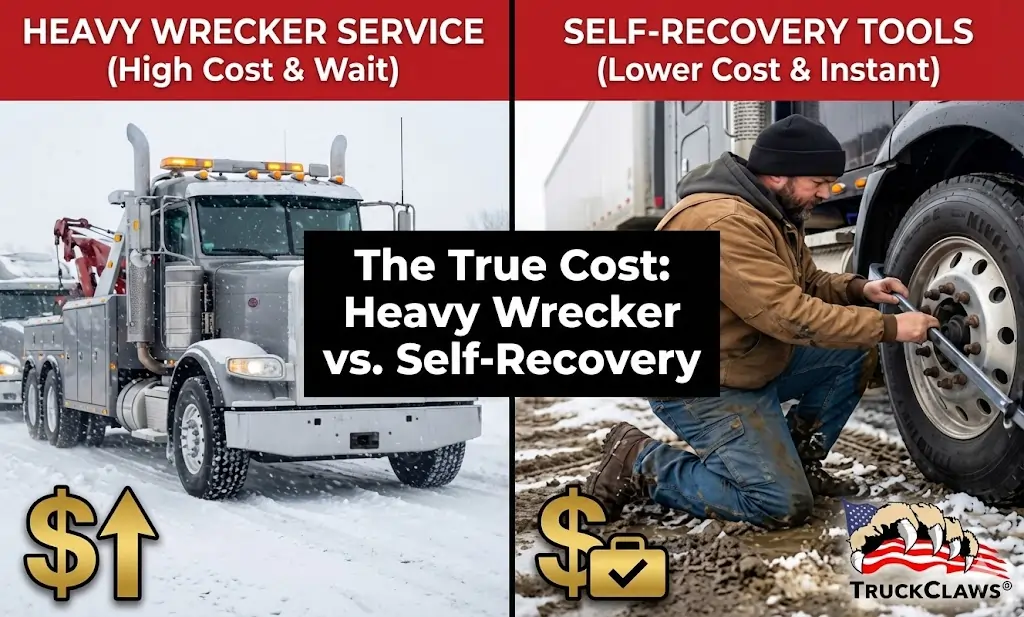 The True Cost of Heavy Wrecker Service vs. Self Recovery Tools