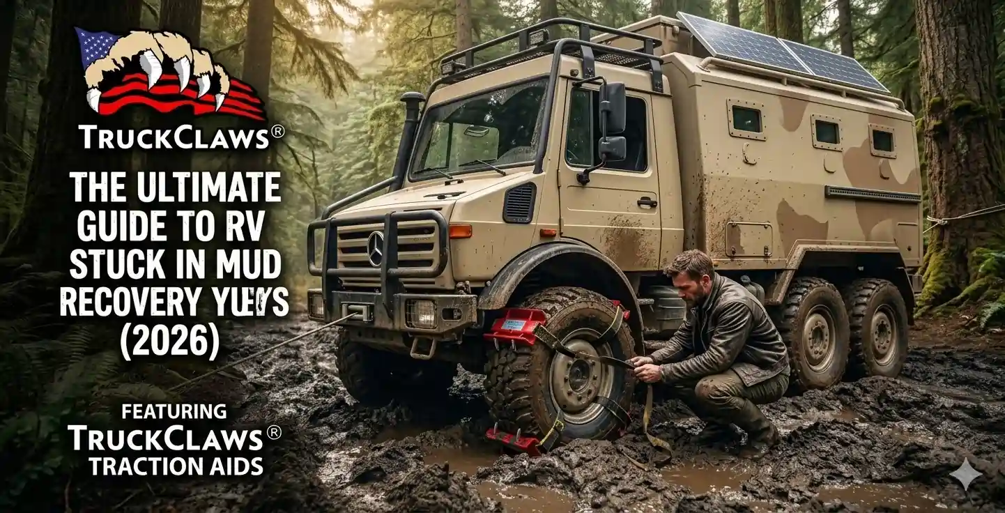 The Ultimate Guide to RV Stuck in Mud Recovery (2026) - TruckClaws