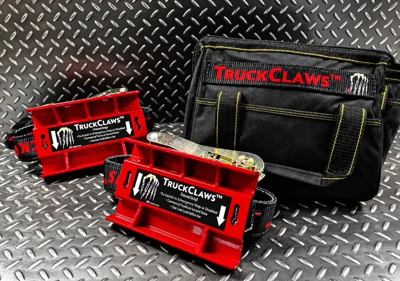 TruckClaws Commercial Truck Kit with steel claws, straps and carry bag